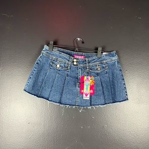 y2k zana di mini pleated skirt